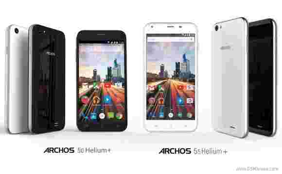 Archos 50 Helium Plus和55 Helium Plus去官员