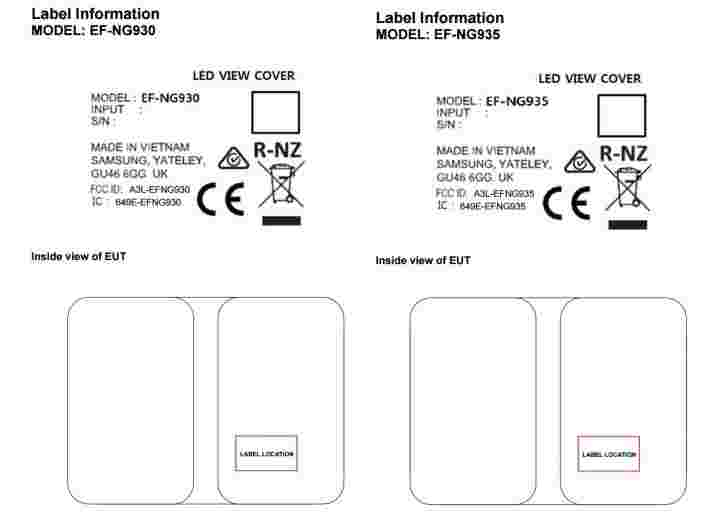 三星LED视图封面用于Galaxy S7，S7 Edge清除FCC