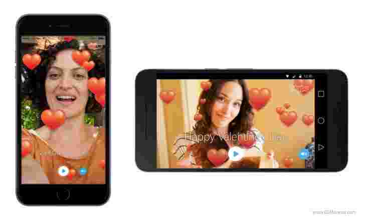 Skype for Android和iOS正在为情人节准备使用特殊的视频卡