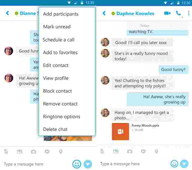 Skype for Android现在让您在Outlook中调整呼叫，直接打开Office文档