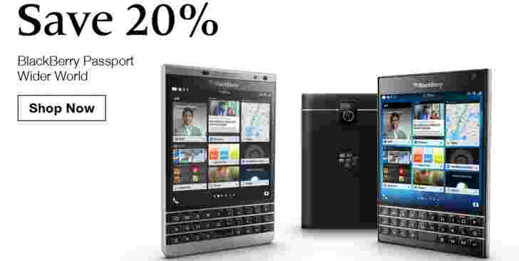 BlackBerry Passport在美国降价