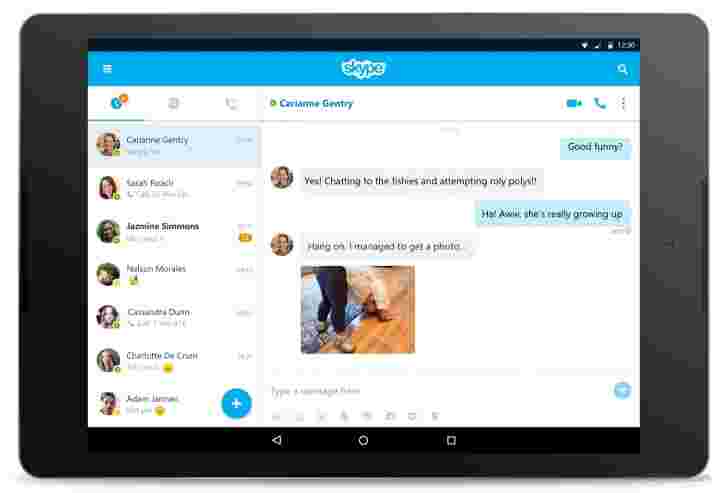 Skype 7.0 for Android带来了一个新的平板电脑界面