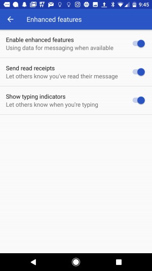 一些Sprint用户表示Google Messenger正在显示RCS功能（高级SMS）