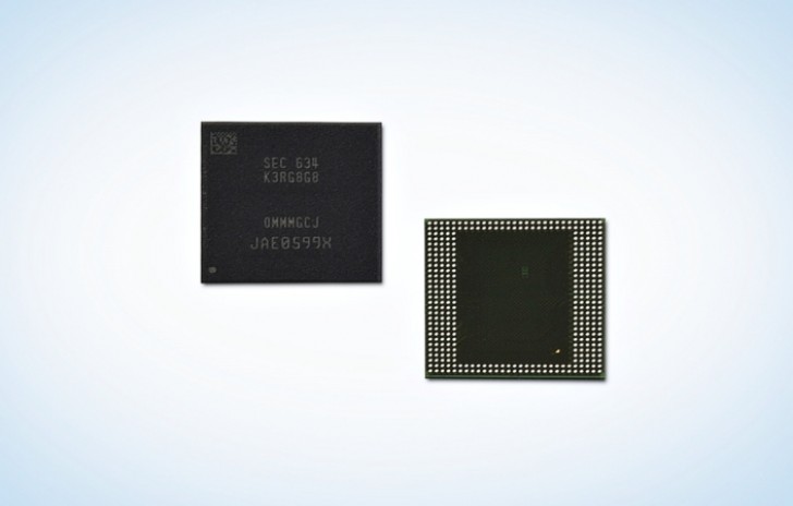 三星宣布推出行业前8GB LPDDR4 DRAM包