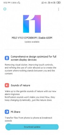 小米Redmi 8和Redmi 8a接收Miui 11全球稳定更新