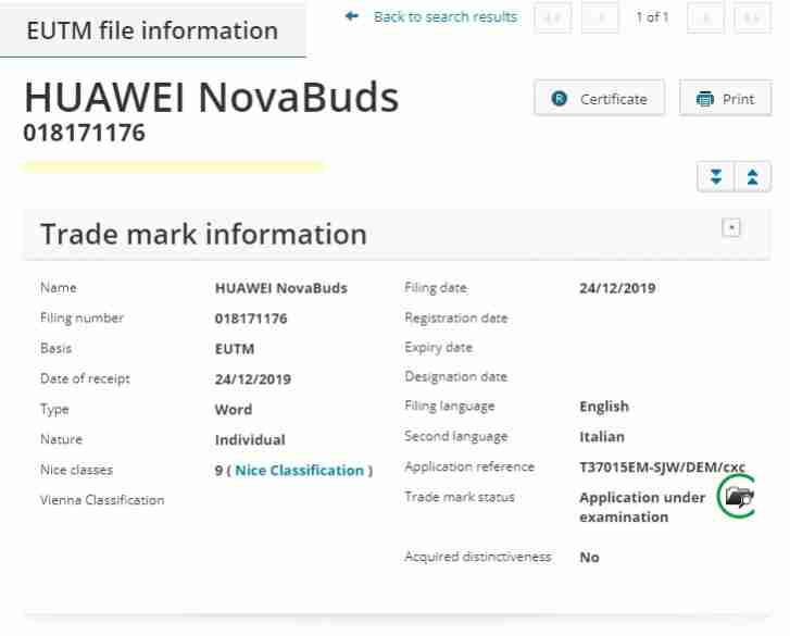 华为Novabuds耳机和潜在的其他“Nova”的品牌设备在途中