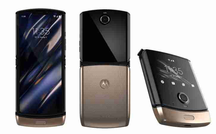 新摩托罗拉Razr 2019渲染显示即将到来的金色