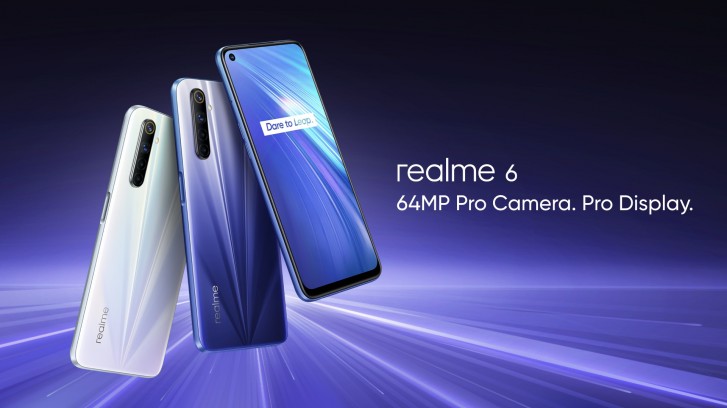 Realme 6和Realme 6 Pro官员：64MP四相框，30W充电，90Hz显示屏