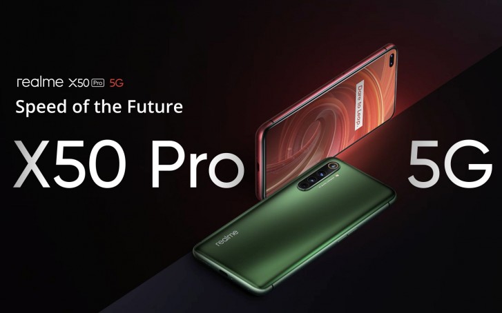 Realme X50 Pro 5G使用SD865，65W充电和六个摄像头首次亮相