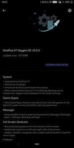 稳定的Android 10为OnePlus 5和5G更新（图像源）