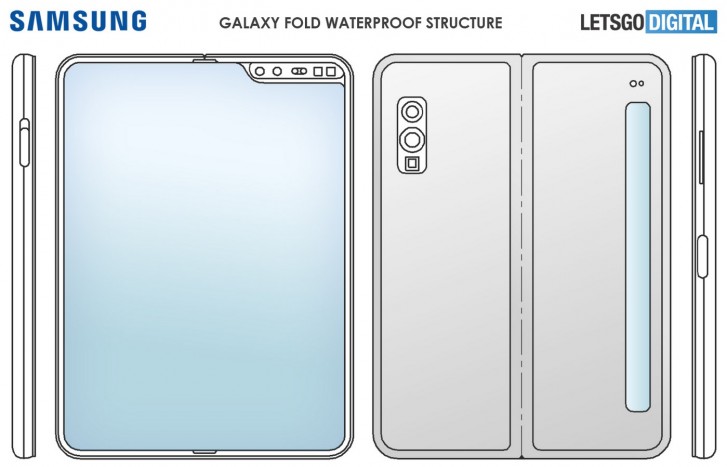 专利表明三星Galaxy折叠2将耐水，将有长通知显示
