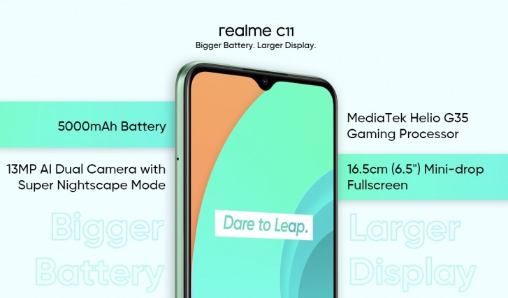 Realme C11与新的30W飞镖充电10,000mAh Power Bank