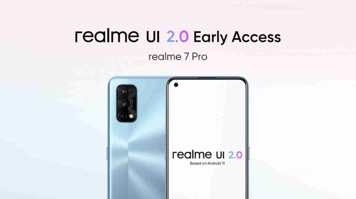 Realme 7 Pro获取Android 11的Realme UI 2.0早期访问更新