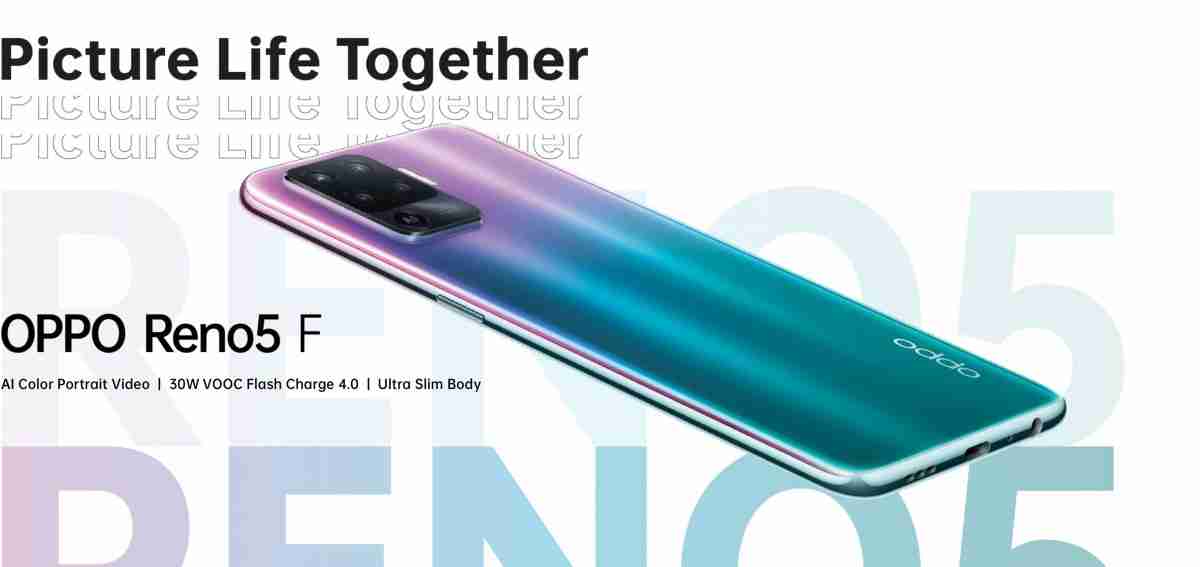 Oppo Reno5 F将A94和F19达到不同的市场